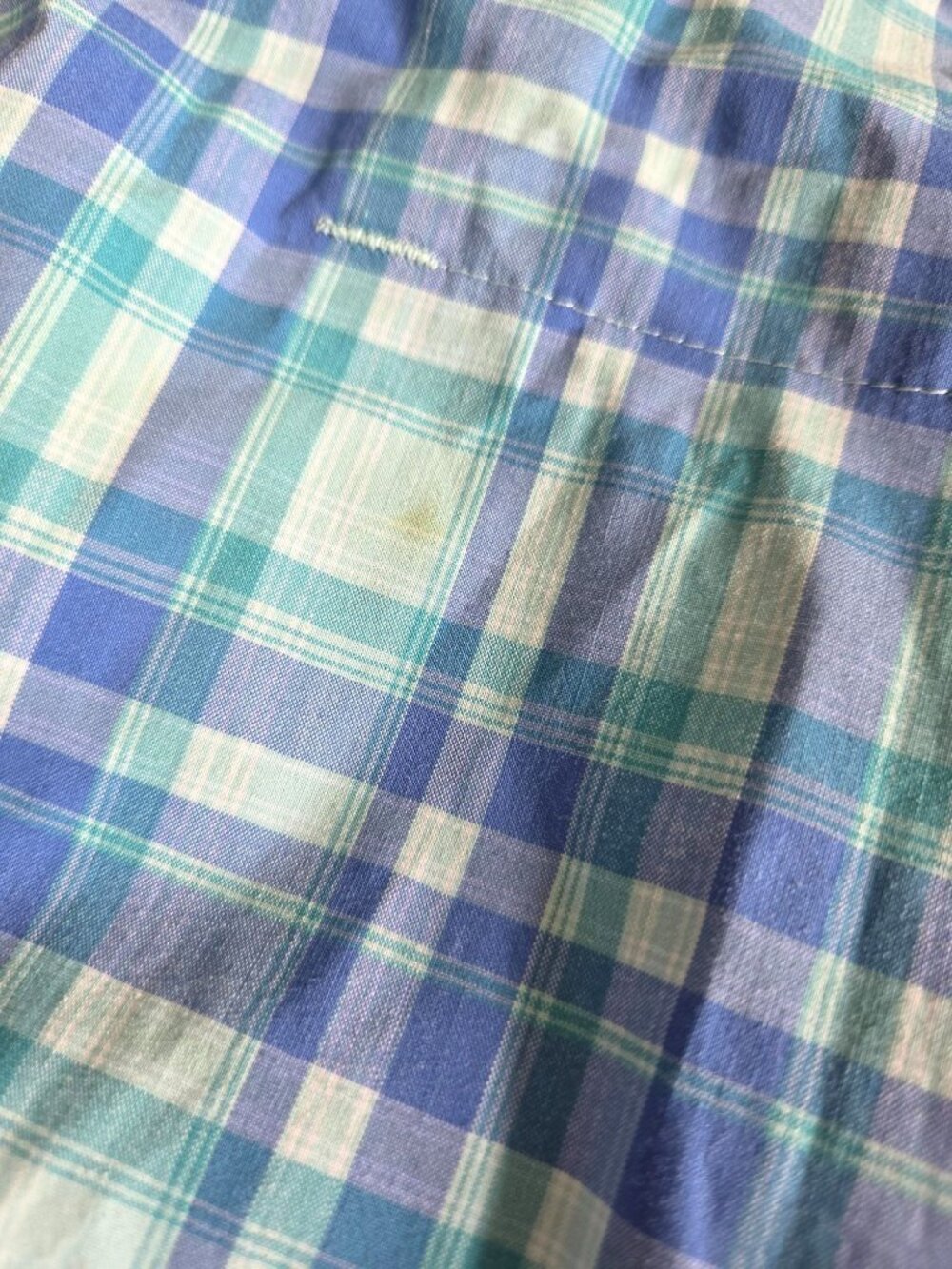 Columbia Women's Saturday Trail II Plaid Shorts Blue Size 12 Hiking Bermuda UPF - Picture 3 of 14